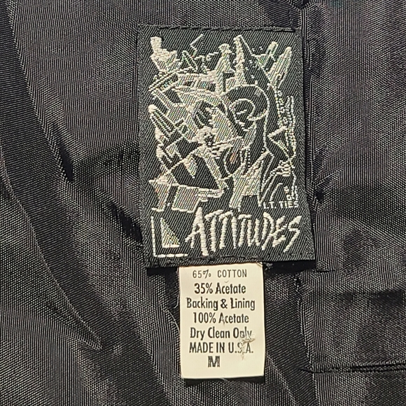 Attitudes Aztec Southwestern Mens Medium Vest Cotton/Acetate Lining Made USA - Picture 4 of 6